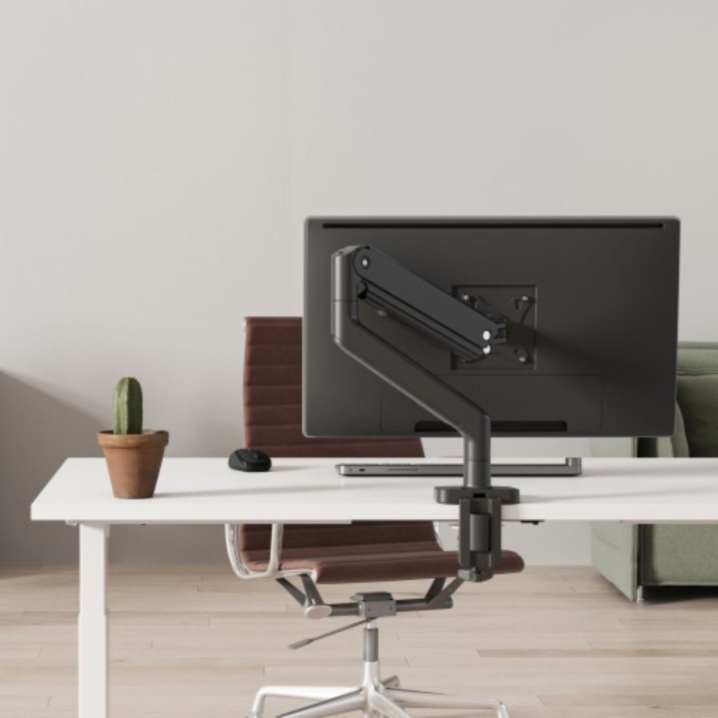 Držiak monitora Brateck LDT60-C012 jedno rameno mechanická pružina Heavy Duty 