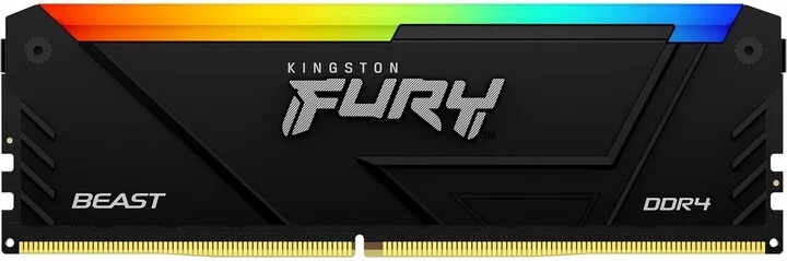 Kingston FURY Beast/ DDR4/ 128GB/ 3600MHz/ CL18/ 4x32GB/ RGB/ Black 