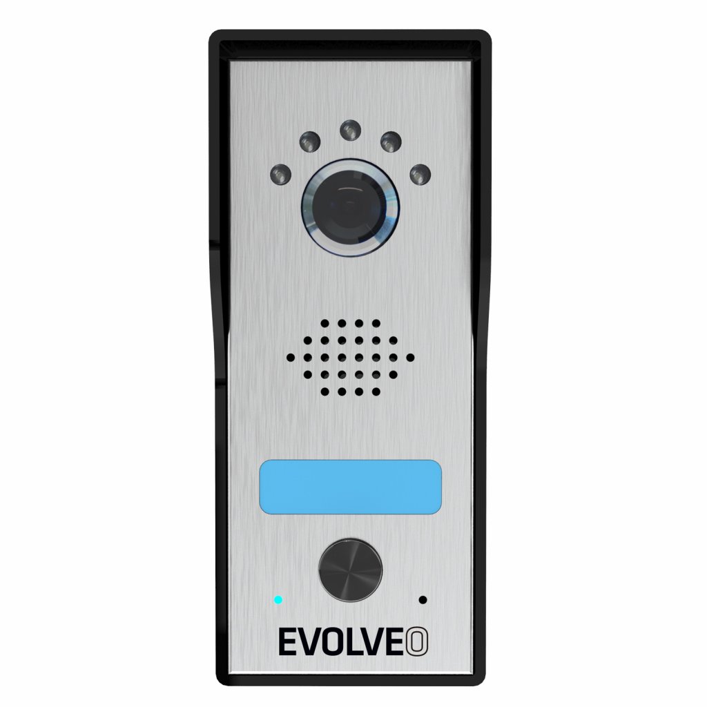 EVOLVEO DoorPhone AHD7, Sada domáceho WiFi videotelefónu s ovládaním brány alebo dverí, čierny monitor 