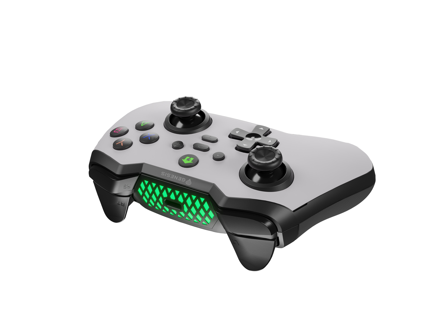 Bezdrôtový gamepad Genesis MANGAN 400 pre PC/ Switch/ Mobil, biely 