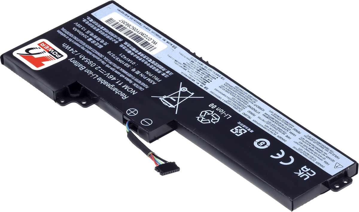 Batéria T6 Power pre Lenovo ThinkPad T470, T480, internal, 2095mAh, 24Wh, 3cell, Li-pol 
