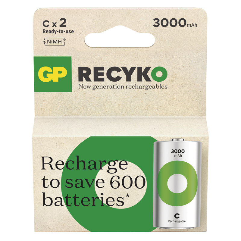 GP Nabíjací bat. ReCyko 3000 C (HR14) - 2ks 
