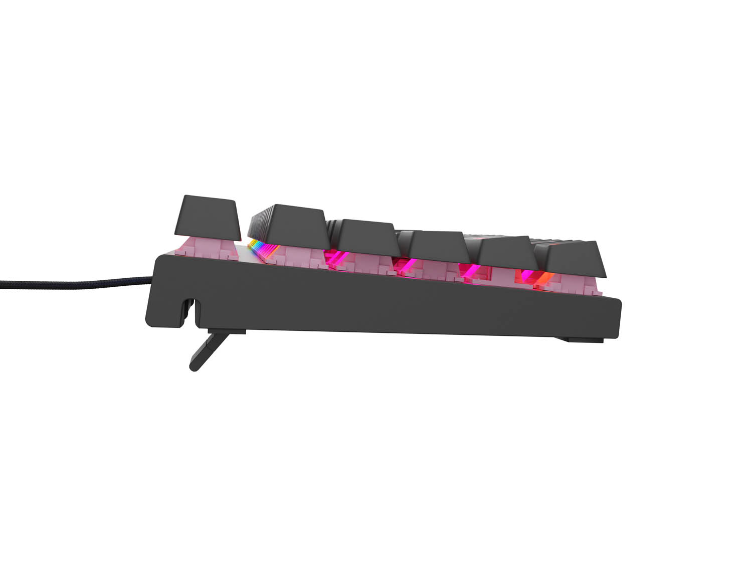 Genesis tichá herná klávesnica THOR 303/ TKL/ RGB/ Outemu Peach/ Drôtová USB/ CZ- SK layout/ Čierna 