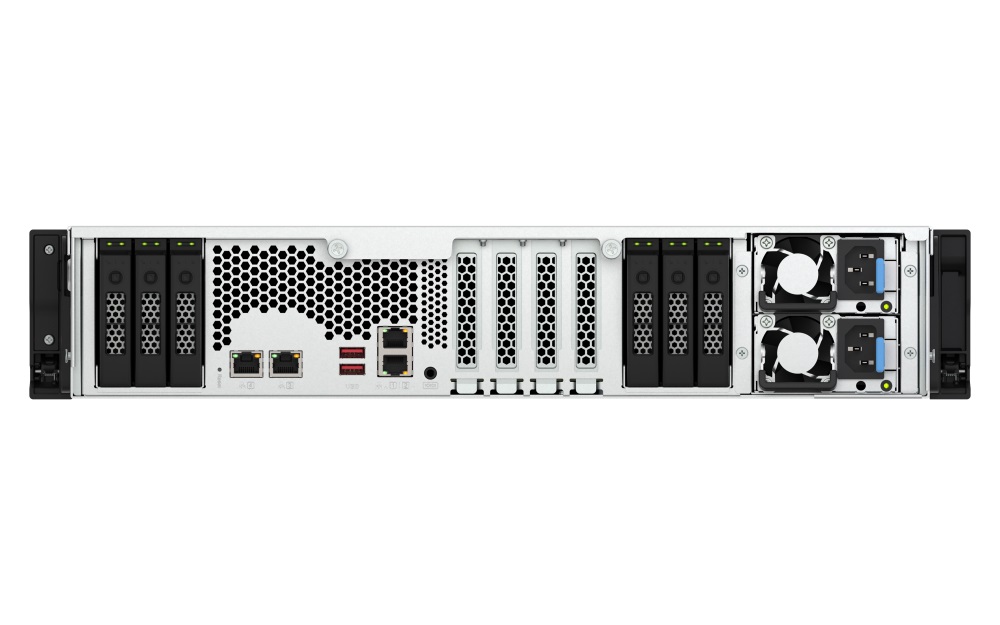 QNAP TS-h3077AFU-R5-32G (Ryzen Pro 5, 1GHz, ZFS, 32GB DDR5 RAM, 30x 2, 5" SATA, 2x 2, 5GbE, 2x 10GbE) 