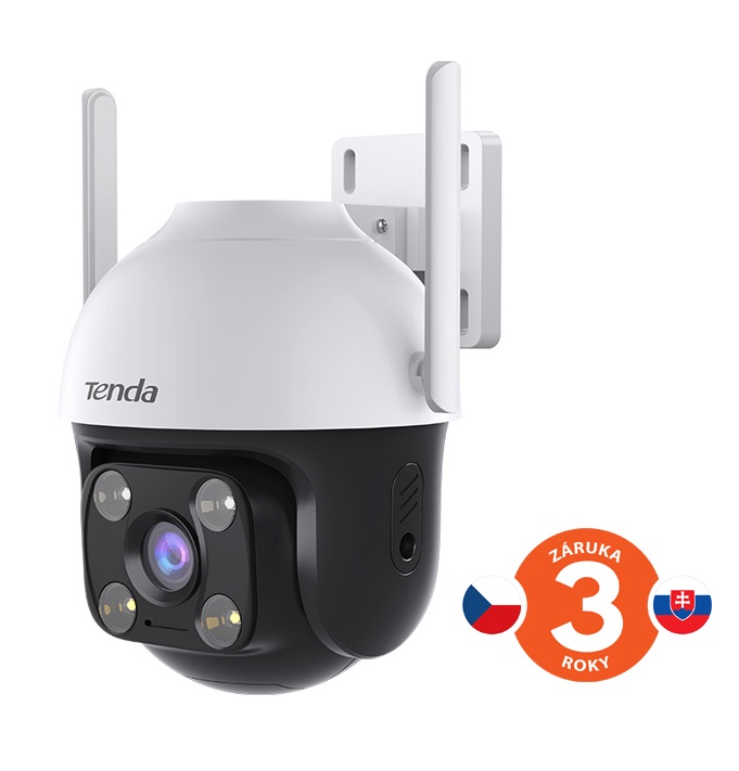 Tenda RH7-WCA - Vonkajšia otočná IP65 WiFi 4MPx kamera, nočná LED, audio, detekcia pohybu, CZ app 