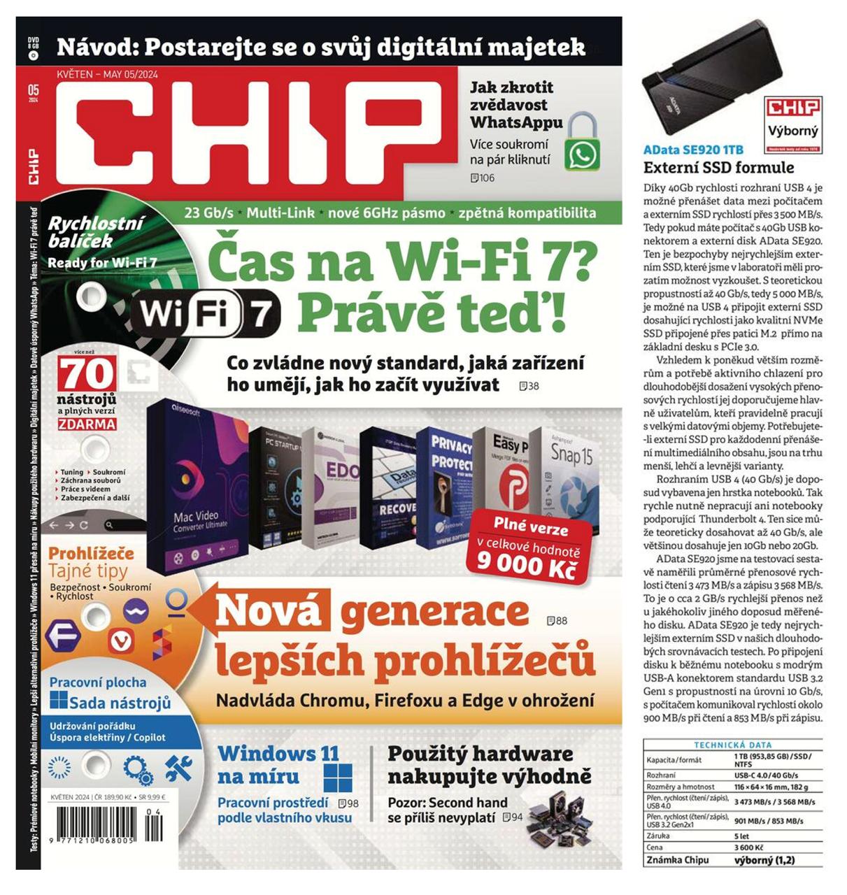ADATA SE920/ 1TB/ SSD/ Externá/ Čierna/ 5R 