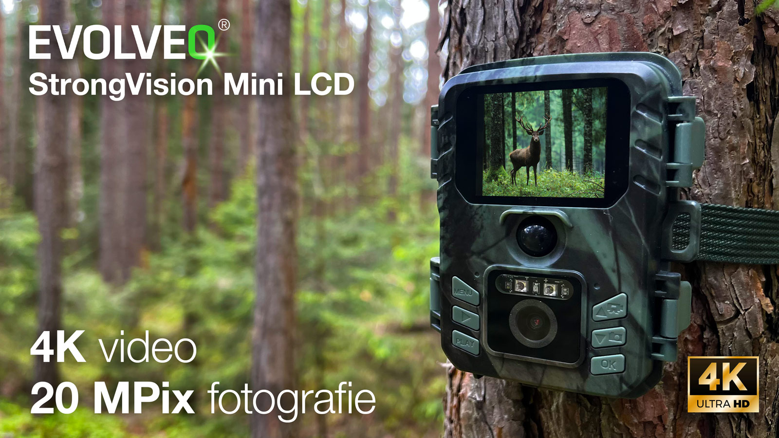 EVOLVEO StrongVision Mini LCD, fotopasca & časozberná kamera 