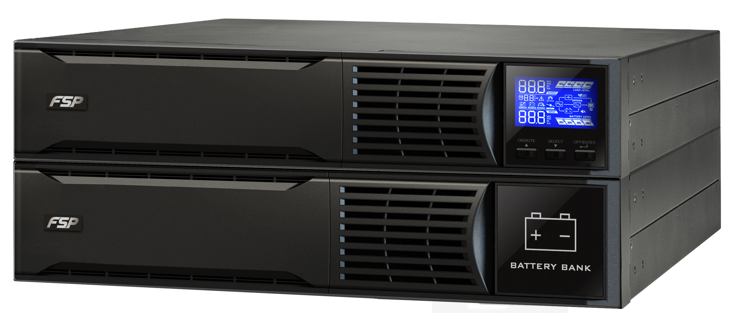 FSP UPS CHAMP 2K rack/ tower, 2U, IEC, 2000 VA/ 1800 W, online 