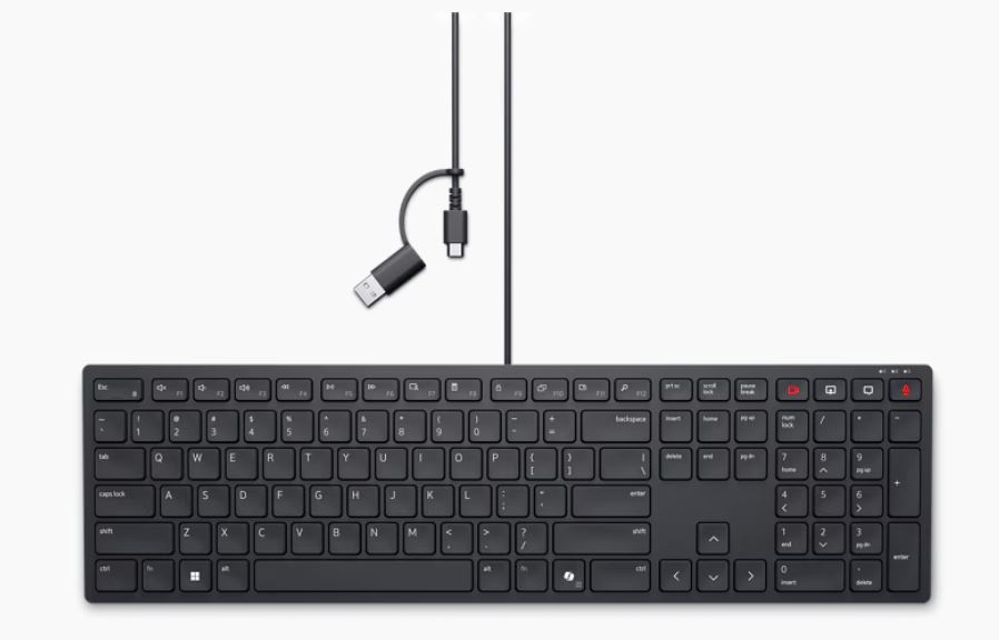 Dell drátová klávesnice KB525C CZ/ SK USB/ USB-C