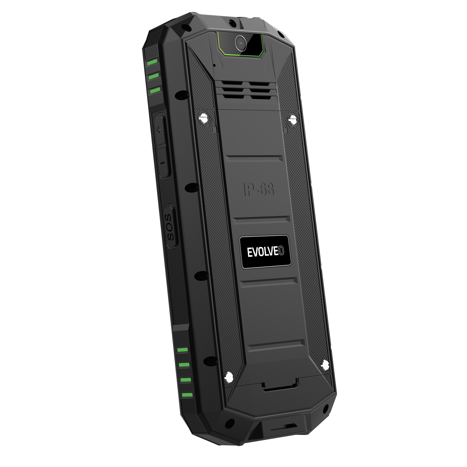EVOLVEO StrongPhone X5, IP68 odolný Dual SIM telefón, 2, 4" LCD, 2500mAh, čierno-zelený 