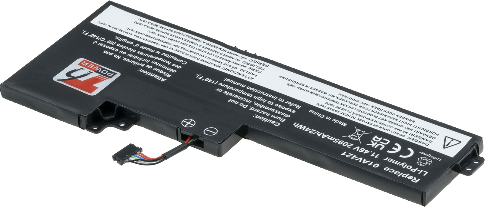 Batéria T6 Power pre Lenovo ThinkPad T470, T480, internal, 2095mAh, 24Wh, 3cell, Li-pol 