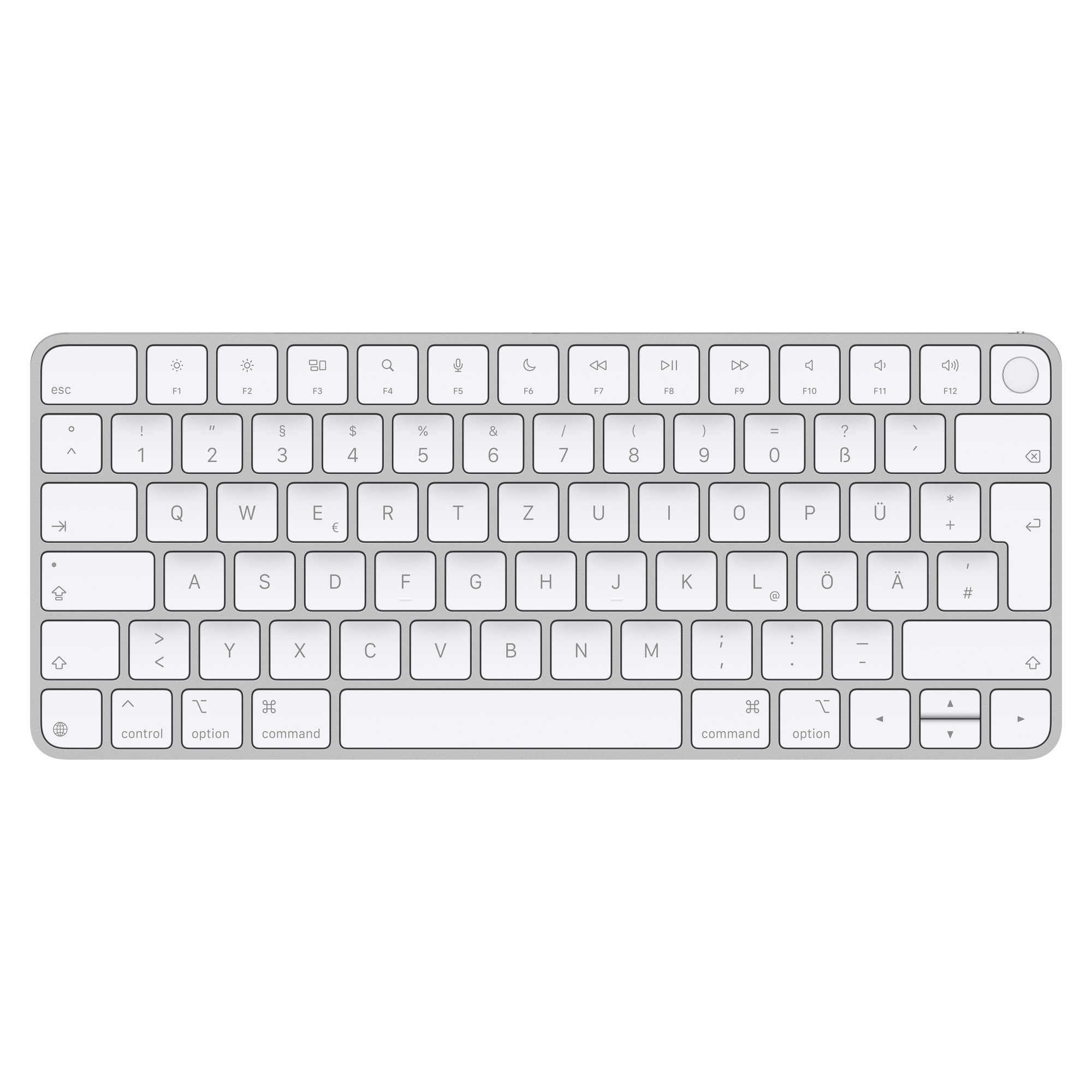 Apple Magic Keyboard Touch ID/ Bezdrôtová Bluetooth/ GER layout/ Biela