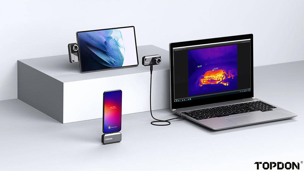 TOPDON termálna infra kamera TS001/ 256x192/ Windows/ Android/ zorné pole 13°x10°/ USB-C/  