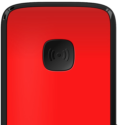 EVOLVEO EasyPhone ID, mobilný telefón pre seniorov, červená 