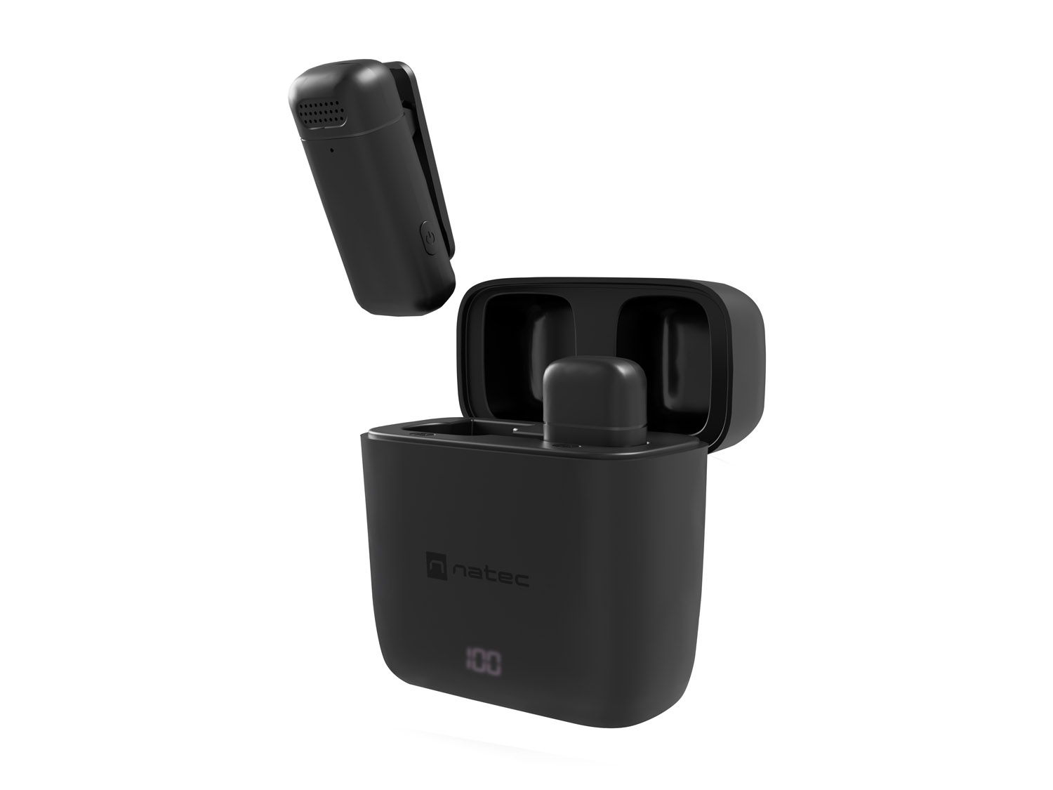 Mobilný bezdrôtový mikrofón Natec HOPPER LAVALIER USB-C 
