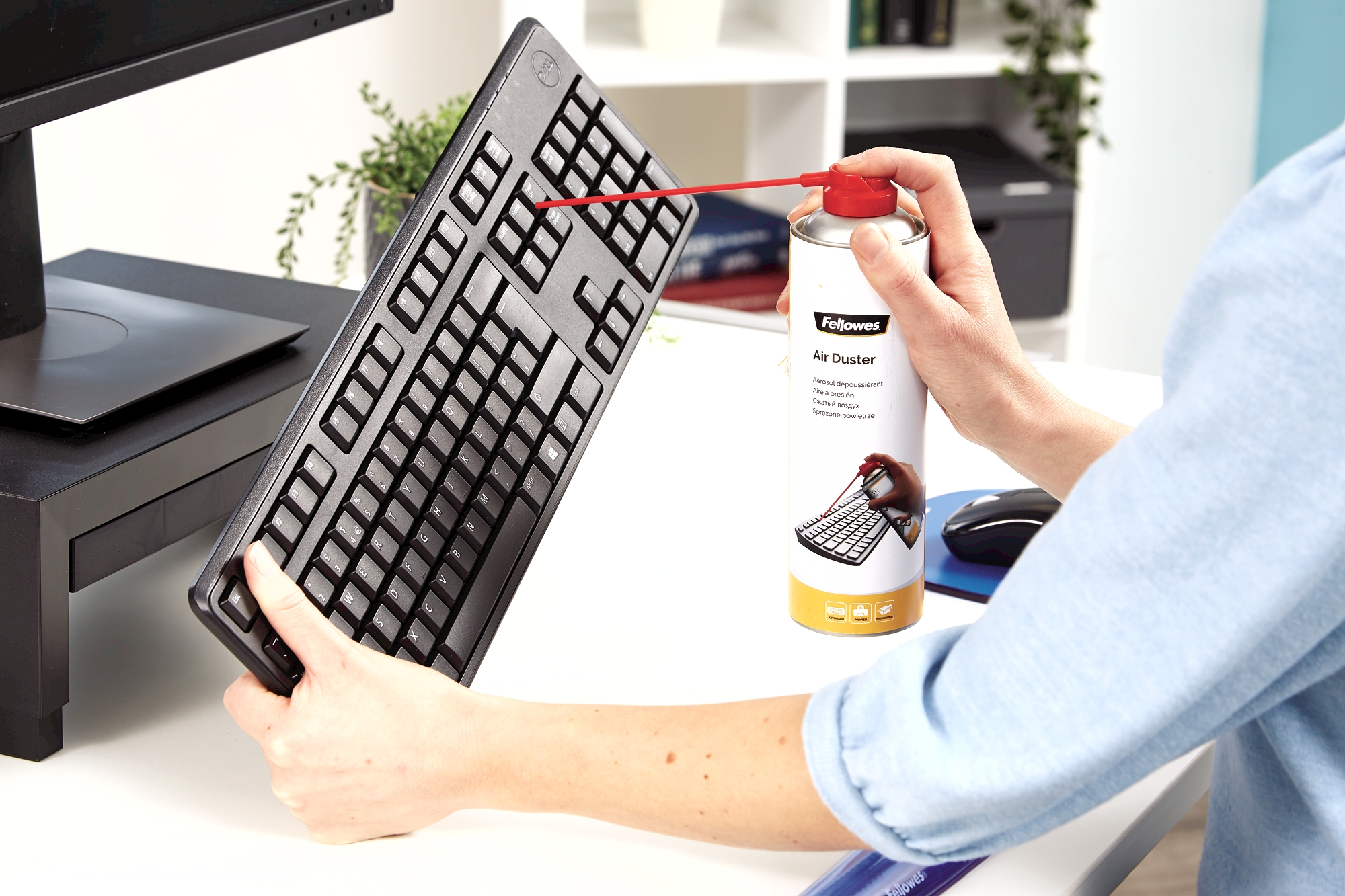 Stlačený vzduch Fellowes na čistenie 400 ml 