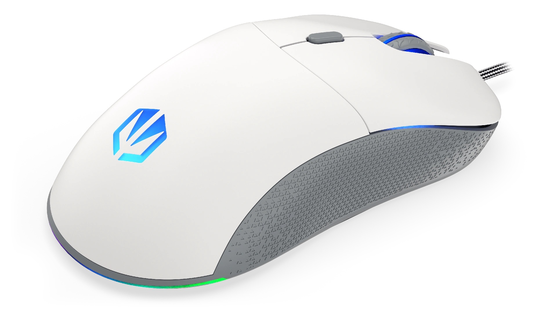 Endorfy GEM/ Herná/ Optická/ Pre pravákov/ 8 000 DPI/ Drôtové USB-A/ Biela 