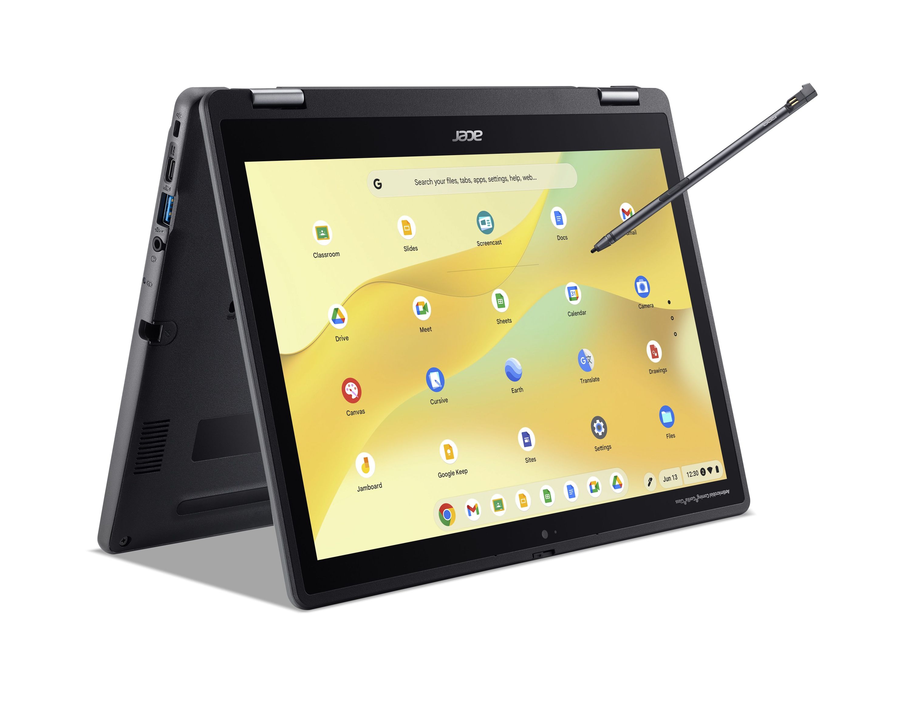Acer Chromebook Spin 512/ R857TN-TCO-C4LZ/ N150/ 12, 2"/ WUXGA/ T/ 8GB/ 128GB eMMC/ UHD/ Chrome EDU/ Black/ 2R 