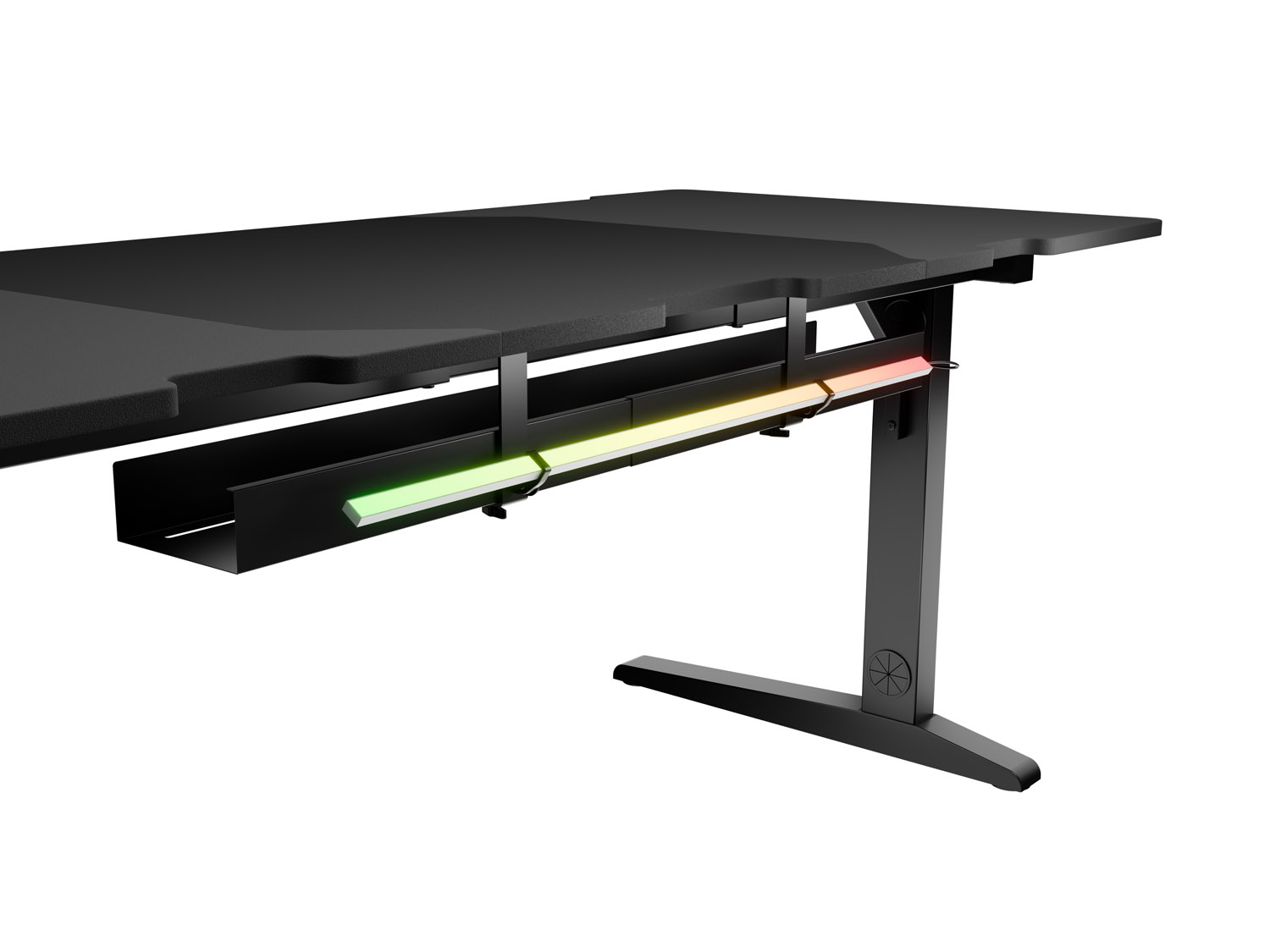 Herný stôl Genesis HOLM MODULAR 160 ROHOVÝ, RGB 