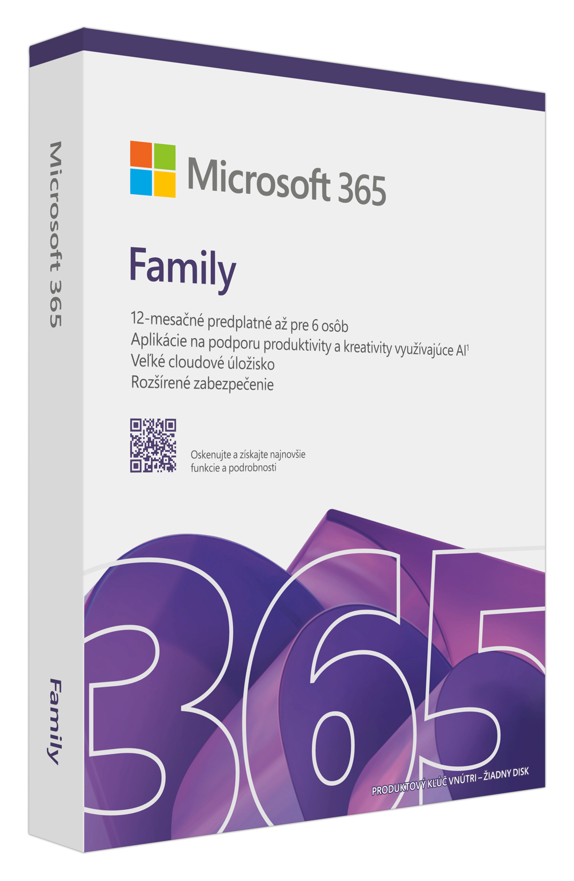 Microsoft 365 Family FY25H2 Mac/ Win, 1 Rok, SK 