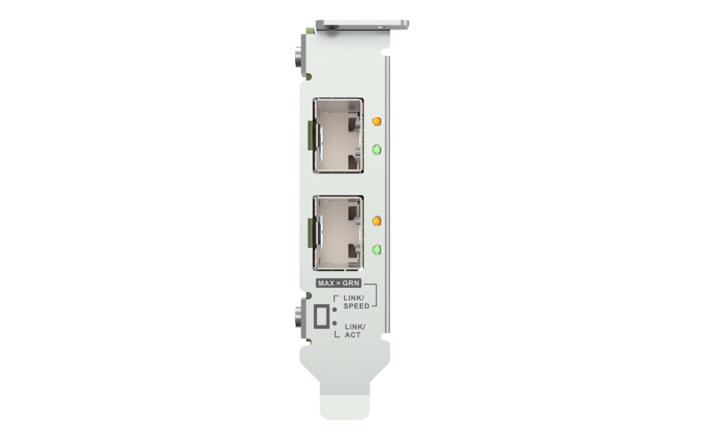 QNAP QXG-10G2SF-NXE - 2x 10GbE SFP+, low-profile, PCIe Gen3 x8 