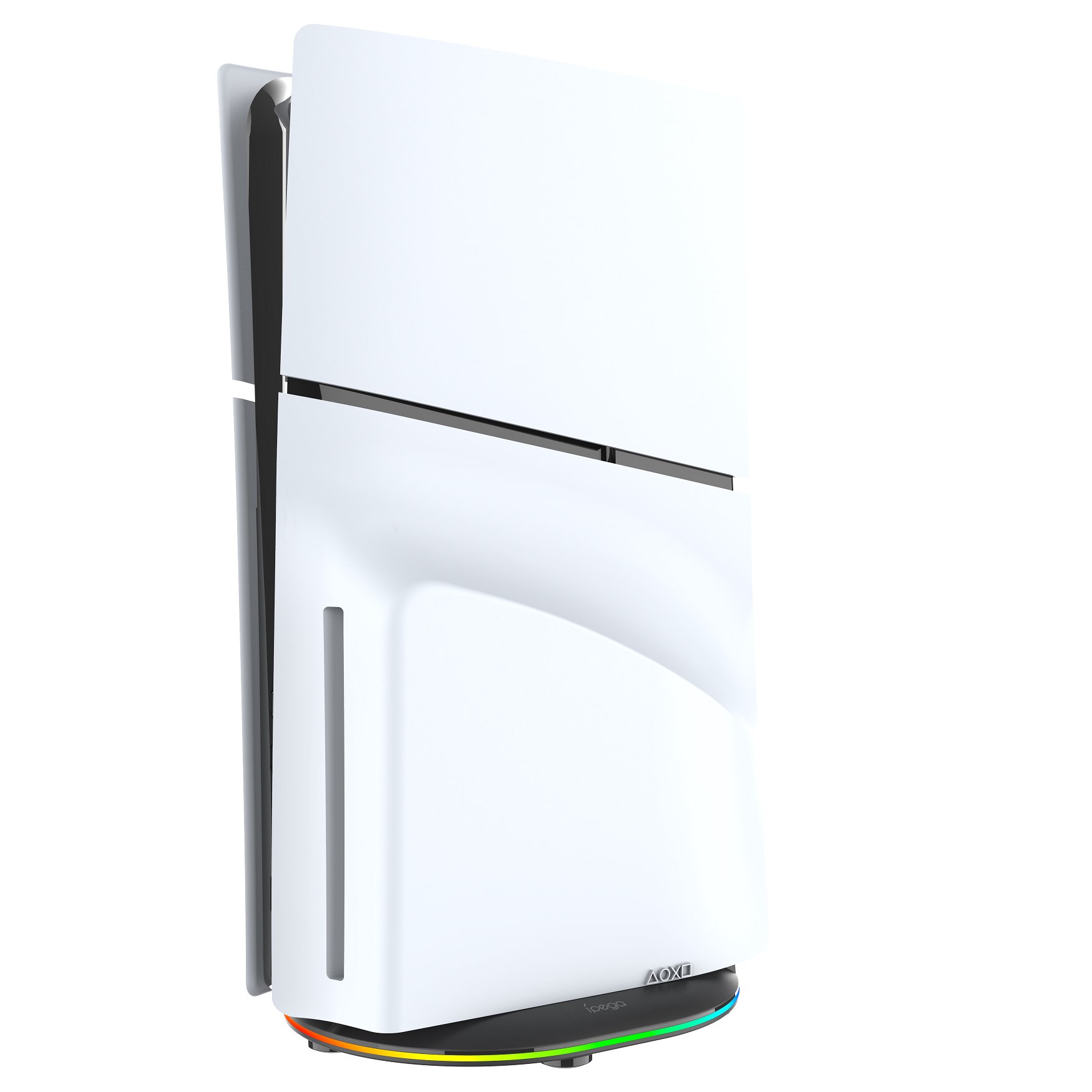 iPega P5S035SAH Vertikálny Stojan (2xUSB-A) s RGB pre PS5 Slim/ PS5 Pro Black 