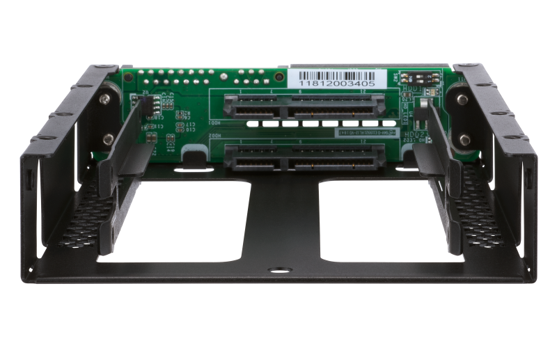 QNAP adaptér QDA-A2AR (2x 2, 5" SATA sloty v 3, 5" SATA rámčeku) 