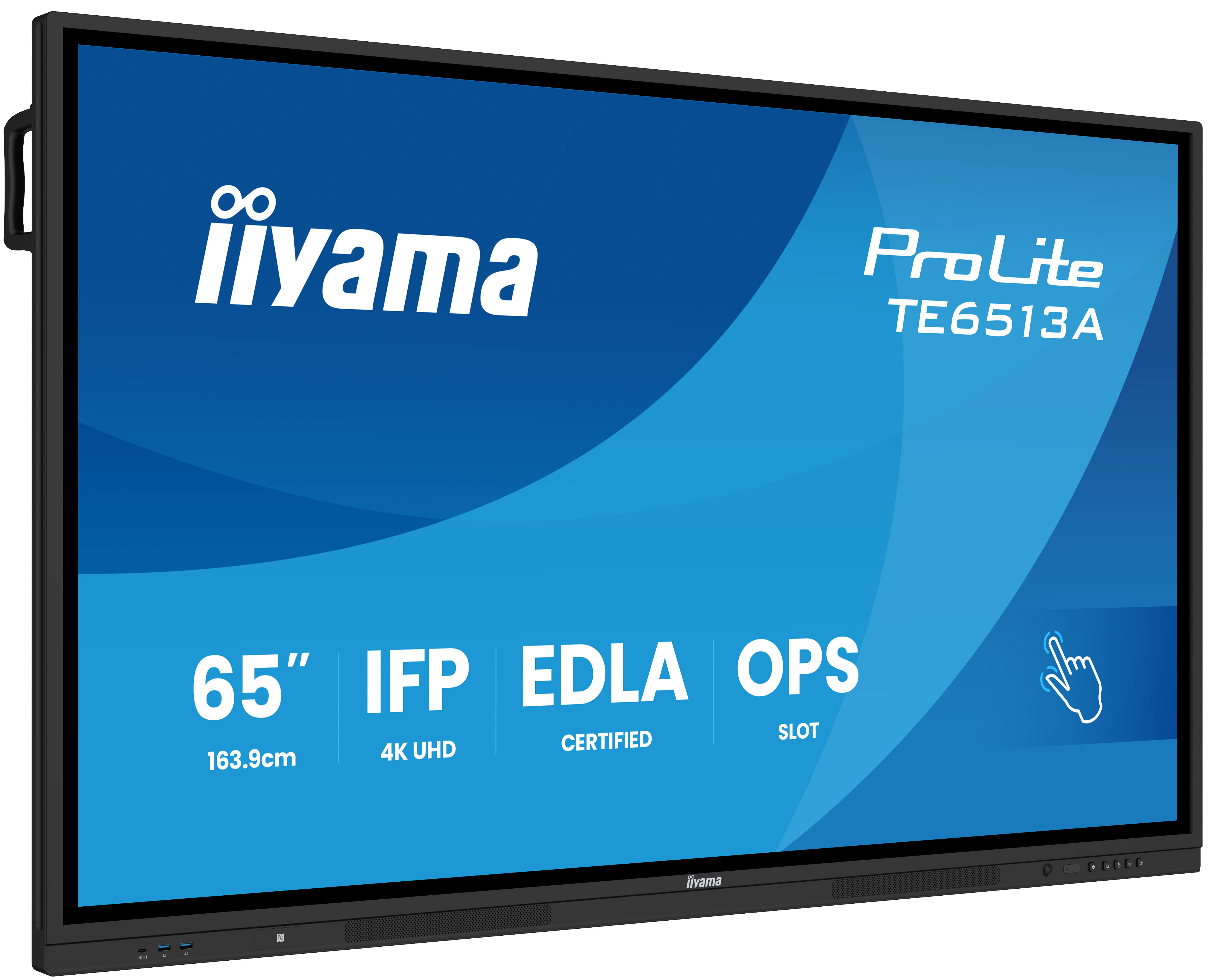 65" iiyama TE6513A-B1AG: IPS, 4K, 40P, EDLÁ 