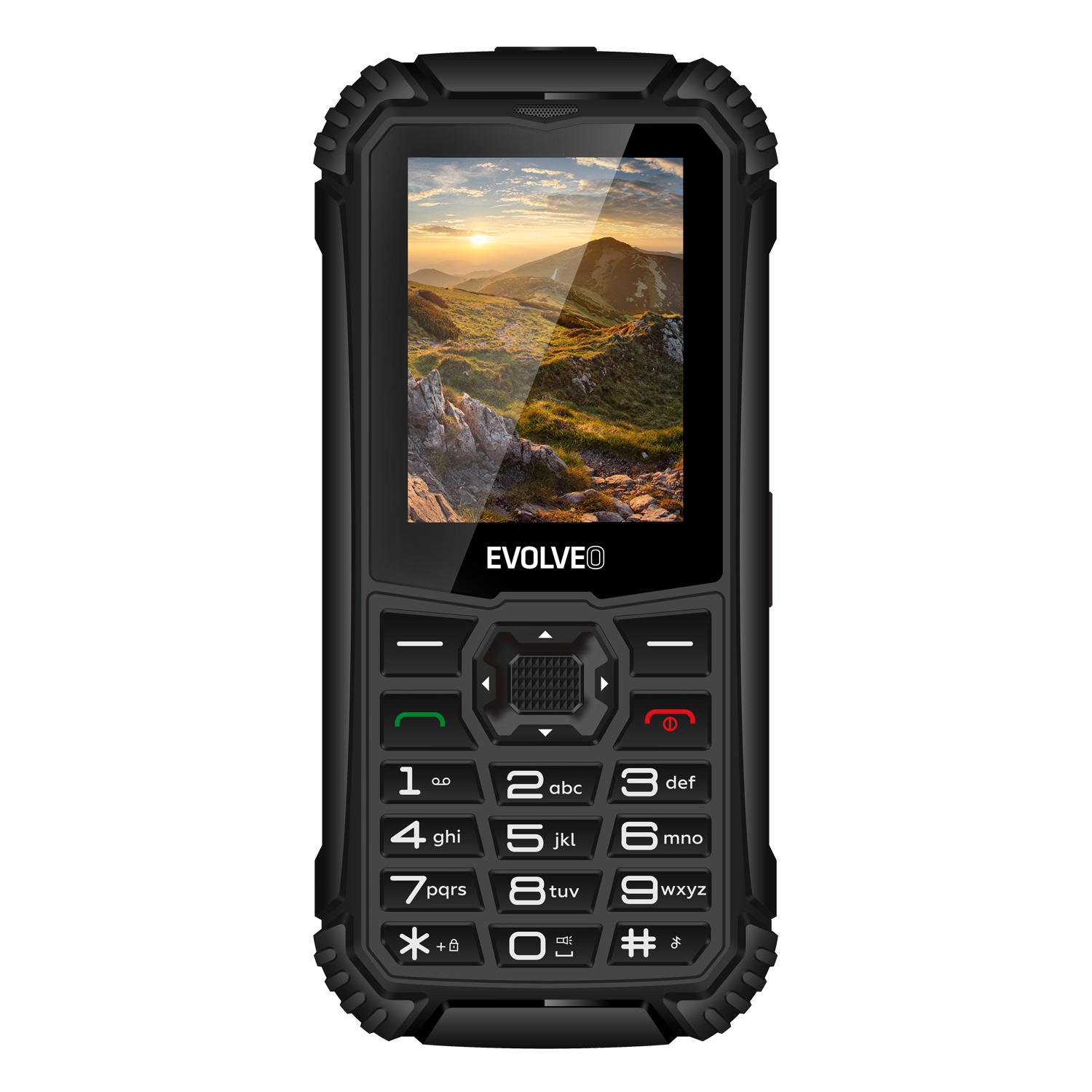 EVOLVEO StrongPhone Q1, IP68 odolný Dual SIM telefón, 2, 4" LCD, 1800mAh, čierny 