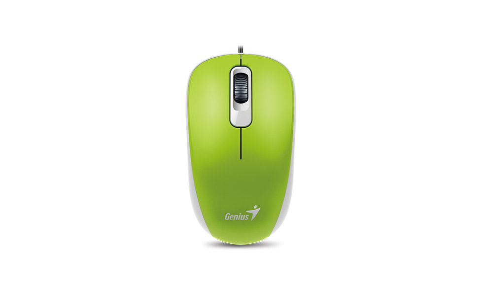 GENIUS DX-110/ Kancelárska/ Optická/ 1 000 DPI/ Drôtová USB/ Zelená 
