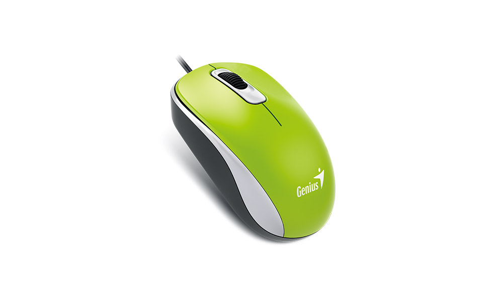 GENIUS DX-110/ Kancelárska/ Optická/ 1 000 DPI/ Drôtová USB/ Zelená