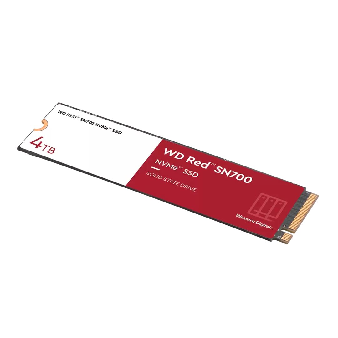 QNAP WD, SSD, Red SN700, PCIe NVMe Gen3, M.2 2280, 4TB, WDS400T1R0C 