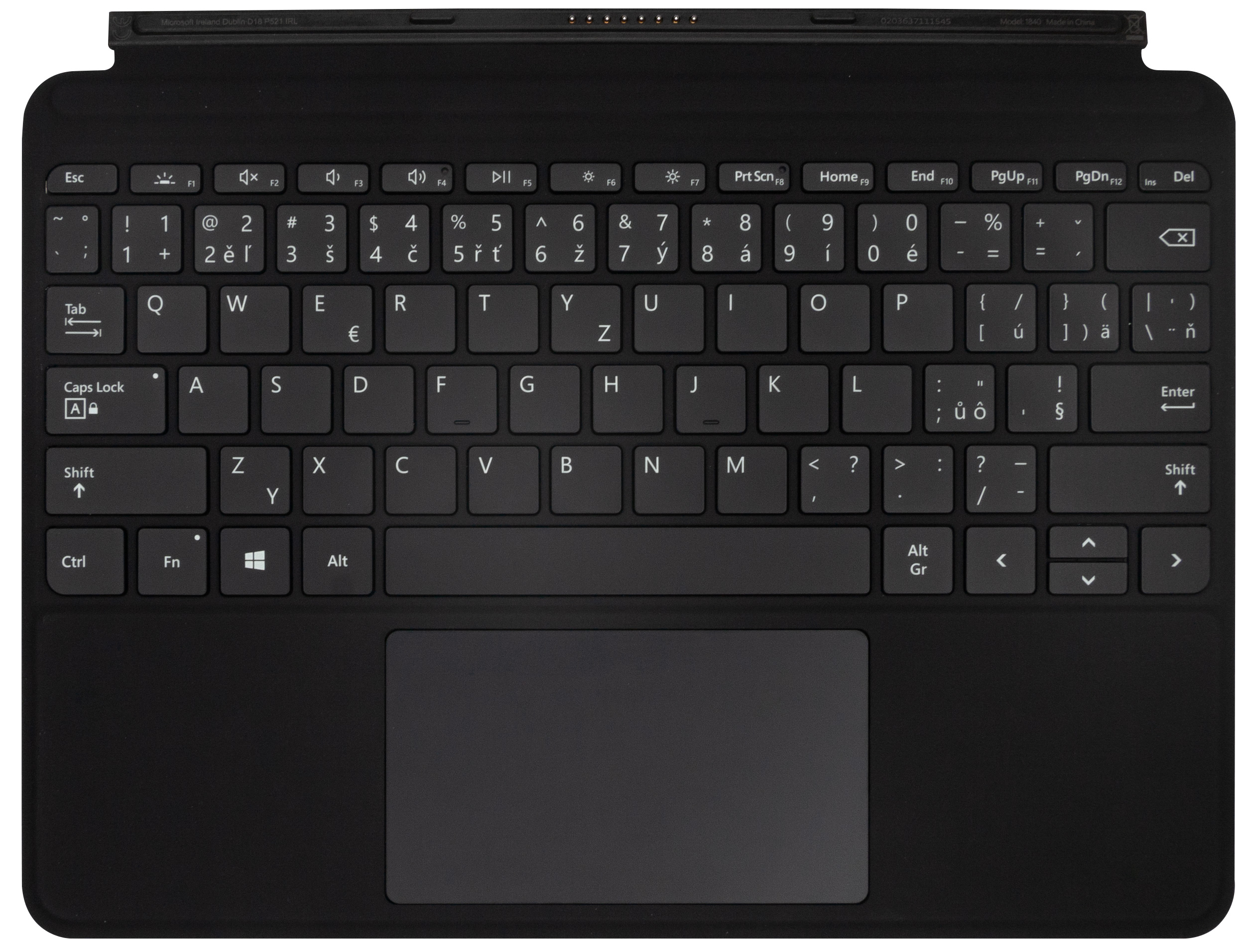 Microsoft Surface Go Type Cover (Black) Refresh, Commercial, CZ&SK 
