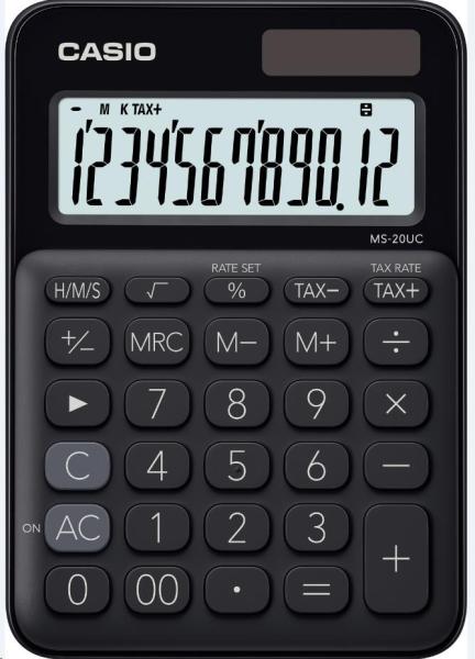 CASIO kalkulačka MS 20UC BK,  Stolní kalkulátor1