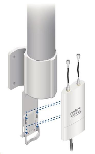 UBNT airMAX všesmerová anténa AMO-2G10 [všesmerová anténa MIMO,  2.4GHz,  10dBi,  raketová súprava]4
