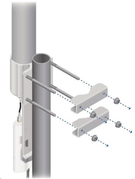 UBNT airMAX všesmerová anténa AMO-2G10 [všesmerová anténa MIMO,  2.4GHz,  10dBi,  raketová súprava]6