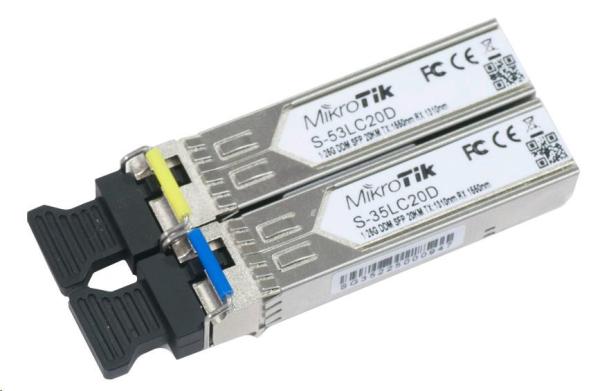 Mikrotik SFP (miniGBIC) modul S-35/ 53LC20D,  SM,  20km,  1.25G