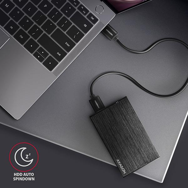 AXAGON EE25-XA6,  USB 5Gbps - SATA 6G,  2.5" kovový ALINE box4