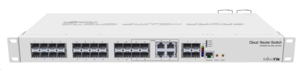 MikroTik Cloud Router Switch CRS328-4C-20S-4S+RM, 800MHz CPU, 512MB RAM, 20x SFP, 4x SFP+, 4x LAN combo, vrátane. L5