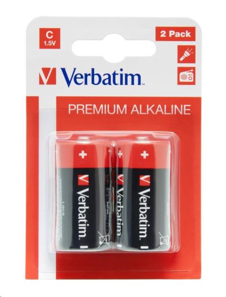 VERBATIM Alkalické baterie C,   2 PACK /  LR140