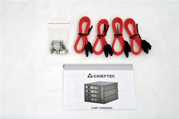 CHIEFTEC SATA/ SAS Backplane CBP-3141SAS,  3 x 5.25" pozície pre 4 pevné disky SAS/ S-ATA,  Hot-Swap,  celohliníkové3