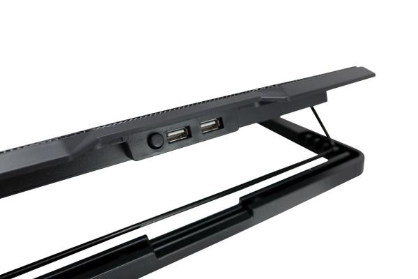 Chladiaca podložka C-TECH pre CLP-140,  15, 6",  2x 140 mm,  2x USB,  modré podsvietenie5