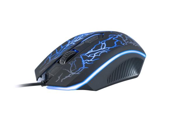 C-TECH Herná myš Tychon (GM-03P),  na bežné hranie,  herná,  7-farebné podsvietenie,  3200DPI,  USB1