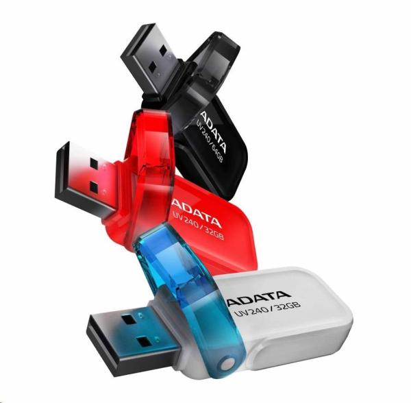 ADATA Flash disk 32GB UV240,  USB 2.0 Dash Drive,  červená2