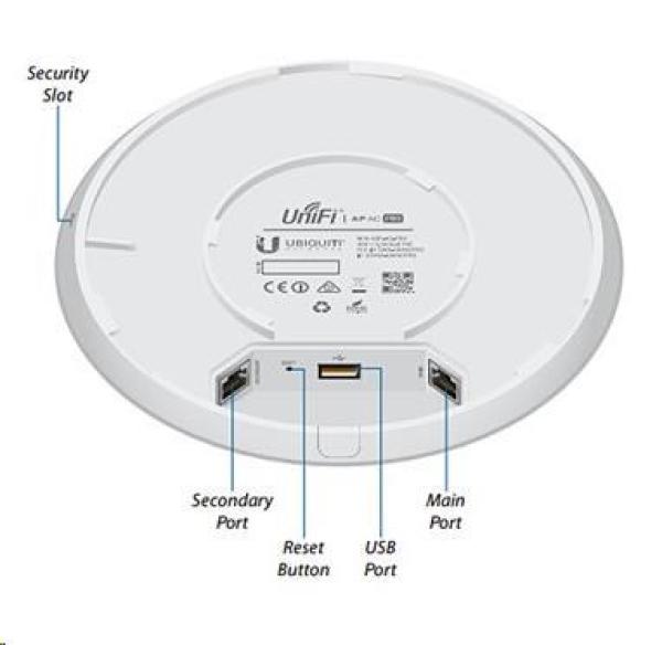 UBNT UniFi AP AC PRO,  vrátane PoE adaptéra [vnútorný/ vonkajší AP,  dual-b 2.4+5GHz (450+1300Mbps),  MIMO,  802.11a/ b/ g/ n/ a0