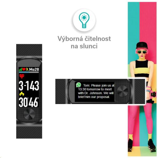 GARNI Q-69HR - fitness náramek s barevným TFT LCD displejem4
