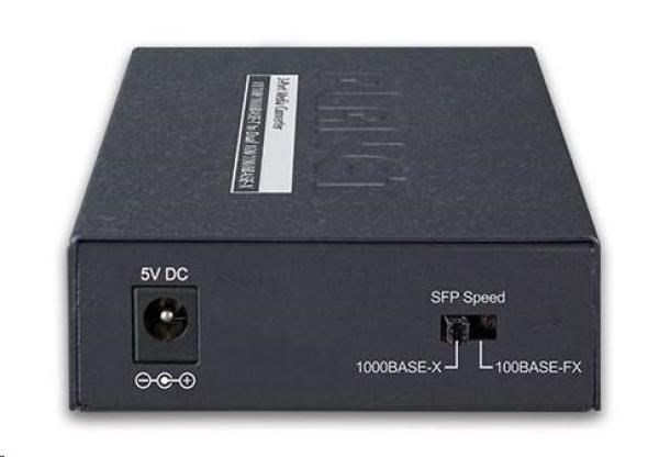 Planet GT-1205A Konvertor,  1x 10/ 100/ 1000Base-T RJ-45,  2x 100/ 1000Base-X SFP1
