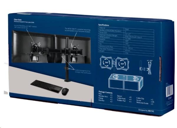 Držiak ARCTIC pre 2 monitory Z2 Basic5