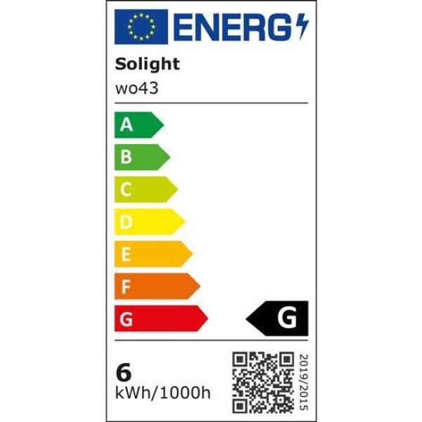Solight LED stmívatelná stolní lampička s displejem,  6W,  volba teploty světla,  bílý lesk1