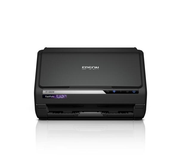 Skener EPSONFastFoto FF-680W,  A4,  600x600 dpi,  24 bitov farebnej hĺbky,  USB 3.0,  Bezdrôtová sieť LAN